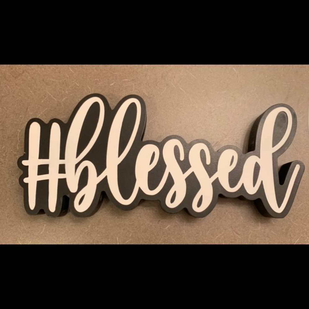 Hashtag “Blessed” Decor